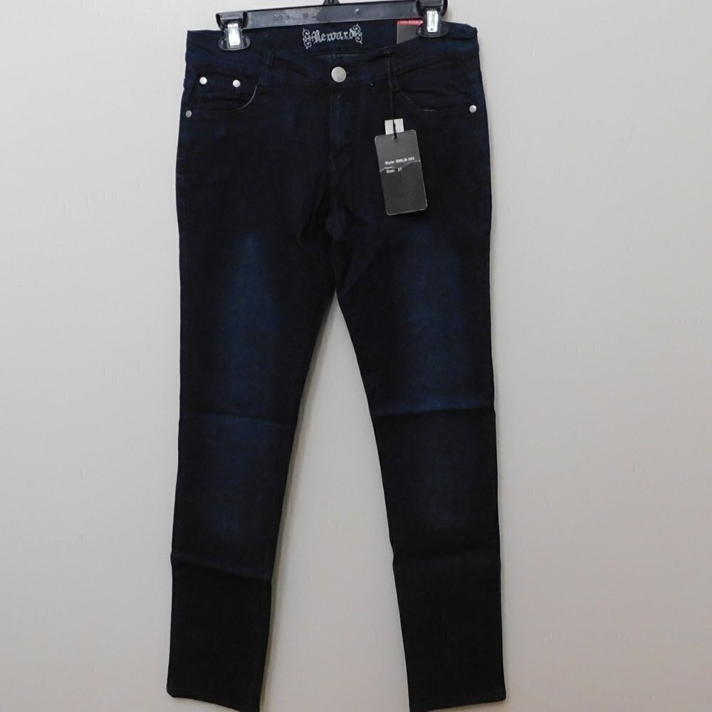 reward Dark Wash Stitched Pocket Denim Jeans - 27